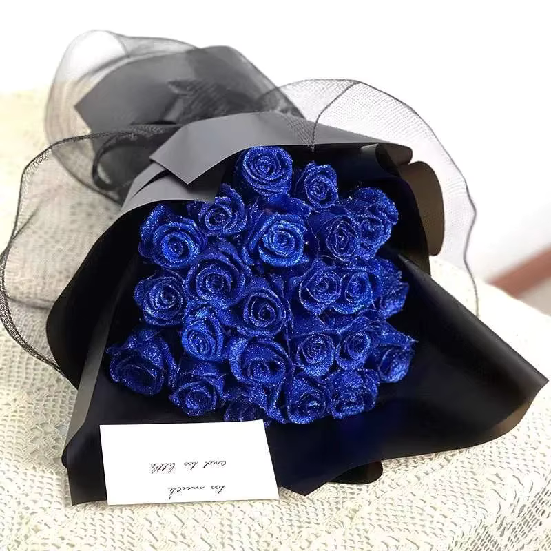 Petalia - Rose decorative glitterate con petali