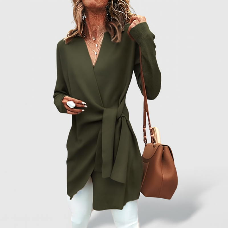 Clara – Cappotto Leggero con Taglio Moderno e Finiture Raffinate