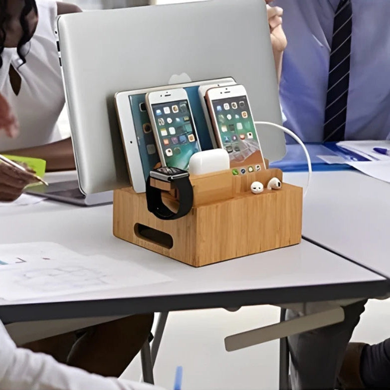 ChargeNest – 5 port USB charging station with organizer