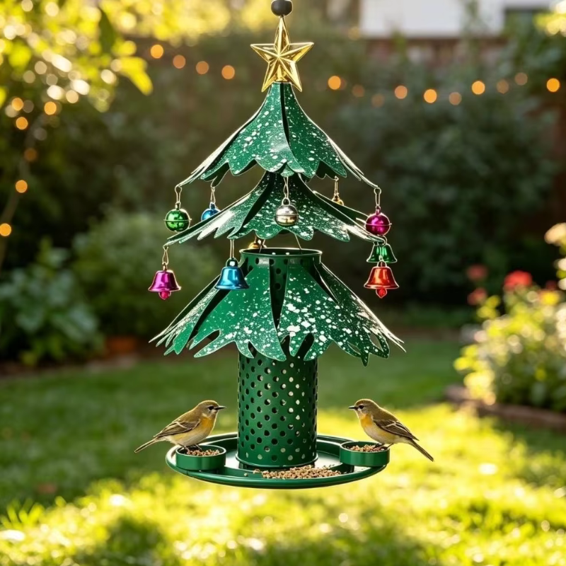 Perchwood - Tree-Shaped Bird Feeder With Metal Frame