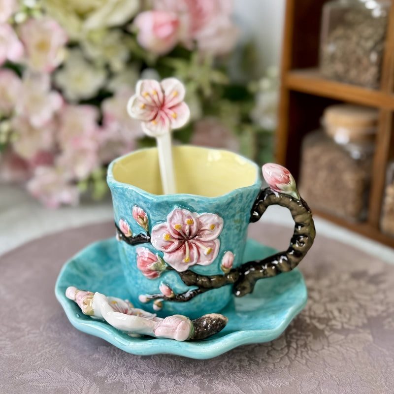 BrewBlossom – Set di tazze da caffè con design ispirato ai fiori
