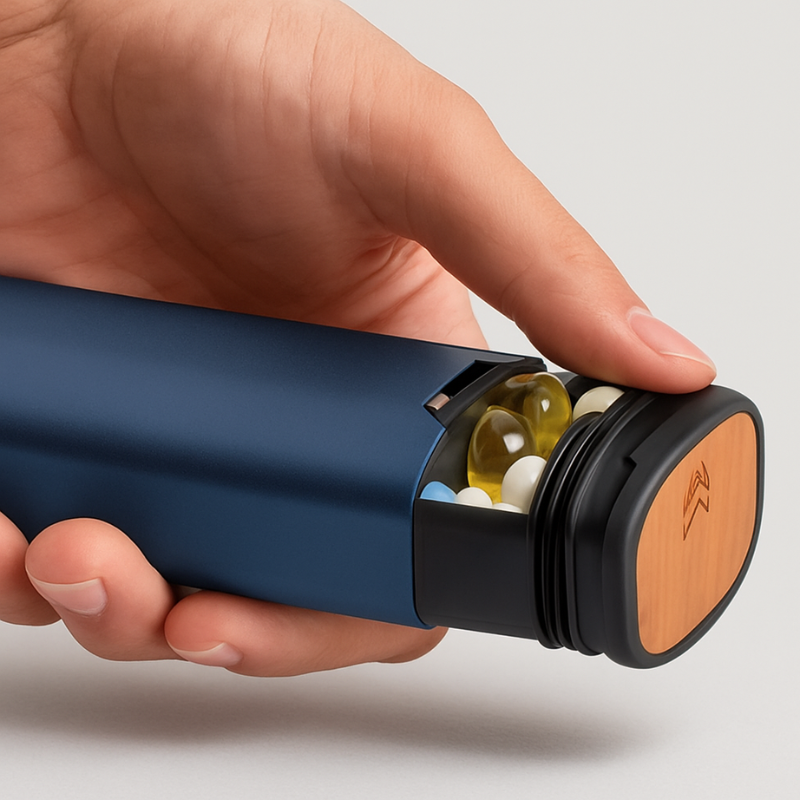 MediKeep – Portapillole compatto a prova di perdita