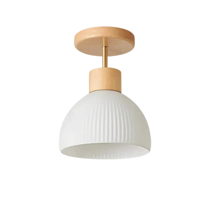 BrightRidge – Circular ribbed LED surface-mounted ceiling lamp with classic design