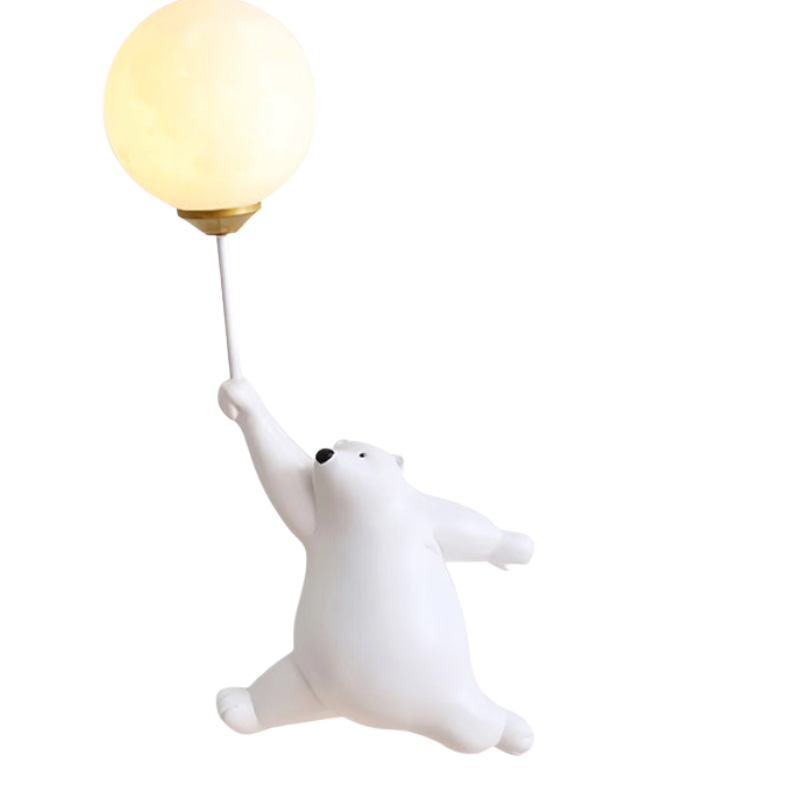 GlowCub – Lampada da parete LED con design orsetto e palloncino