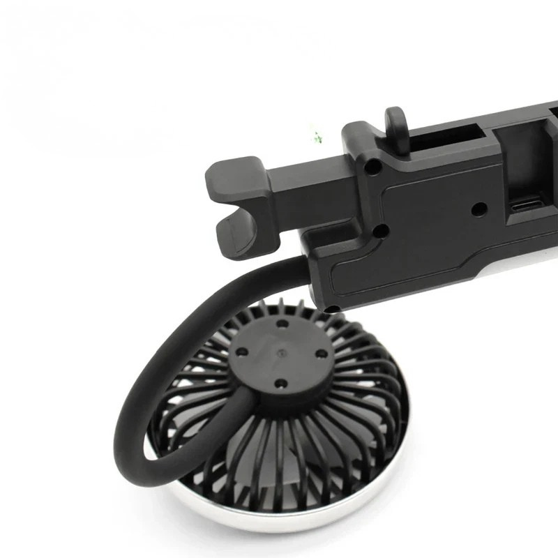 Ventilateur de voiture USB avec têtes rotatives doubles