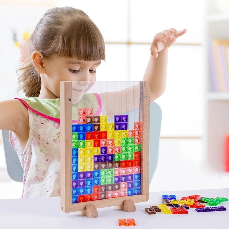 PuzzleMatrix – Tablă de puzzle cu blocuri și piese geometrice interconectate