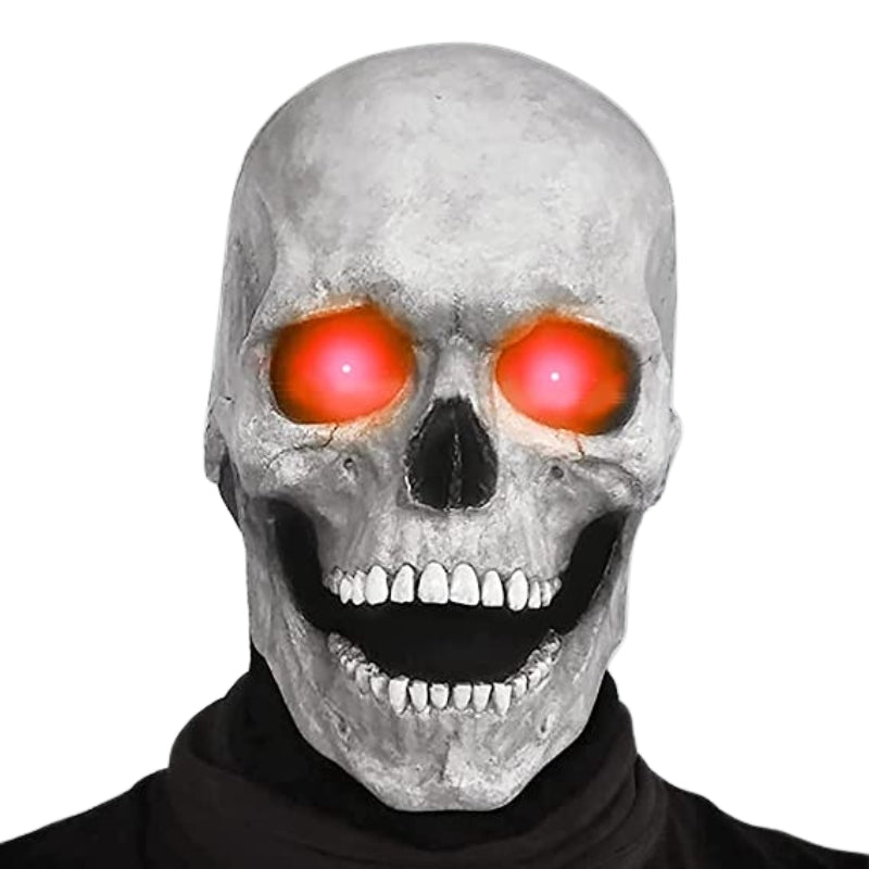 SkullMask - Full Latex Costume Mask with Clear Eyes for Seasonal Use