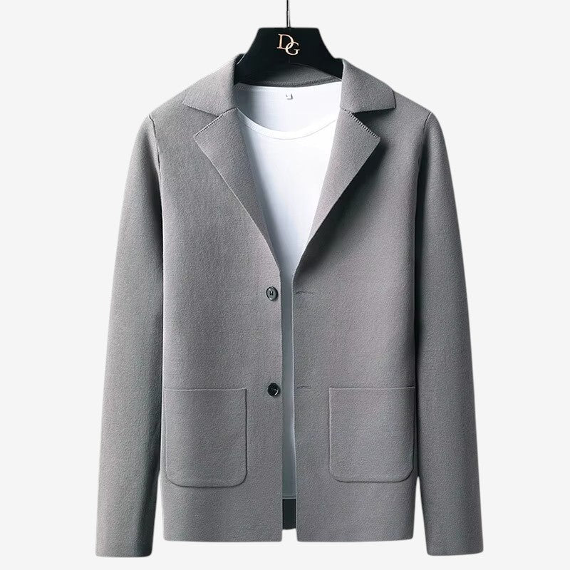 Christian – Blazer à manches longues avec col et boutons
