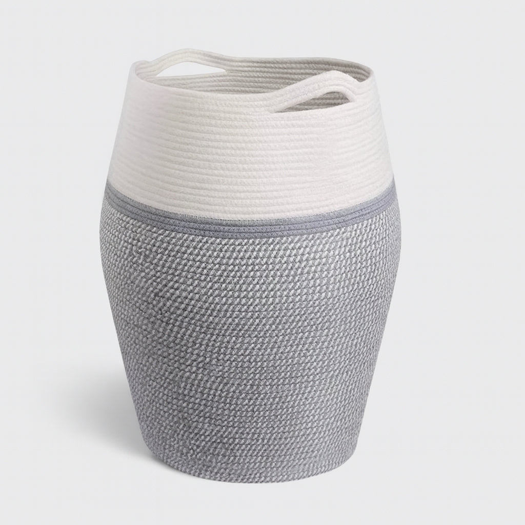 LoomBin – Grande Cesto per Bucato Intrecciato con Manici