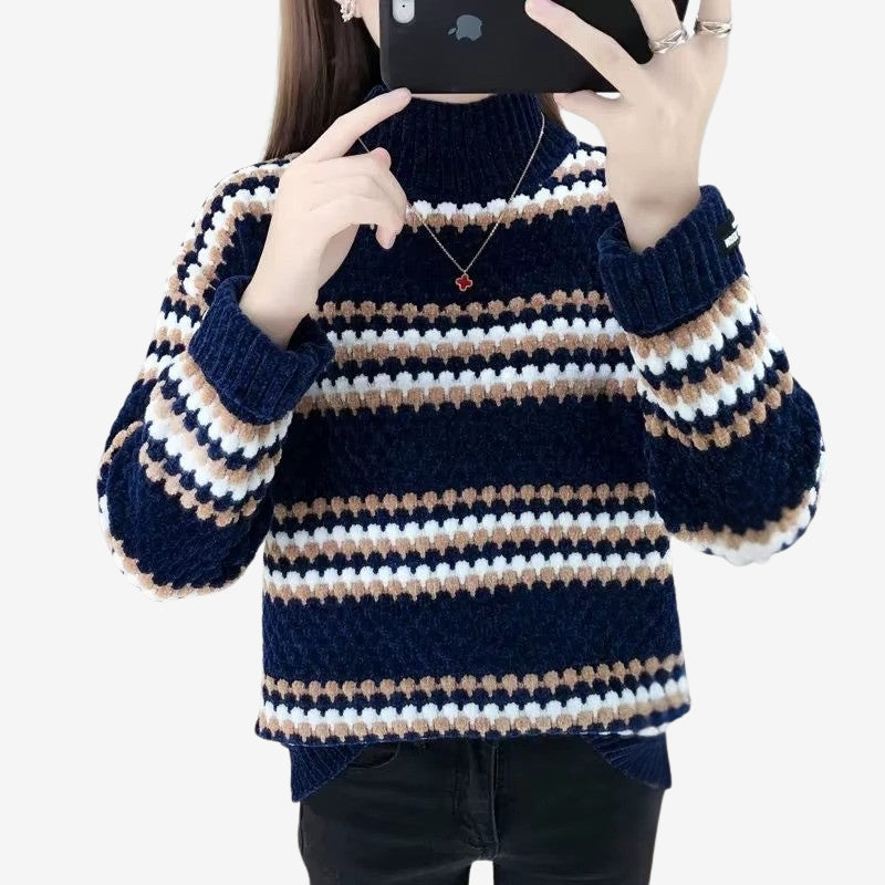 Olga - Turtleneck sweater with long sleeve and ribbed design
