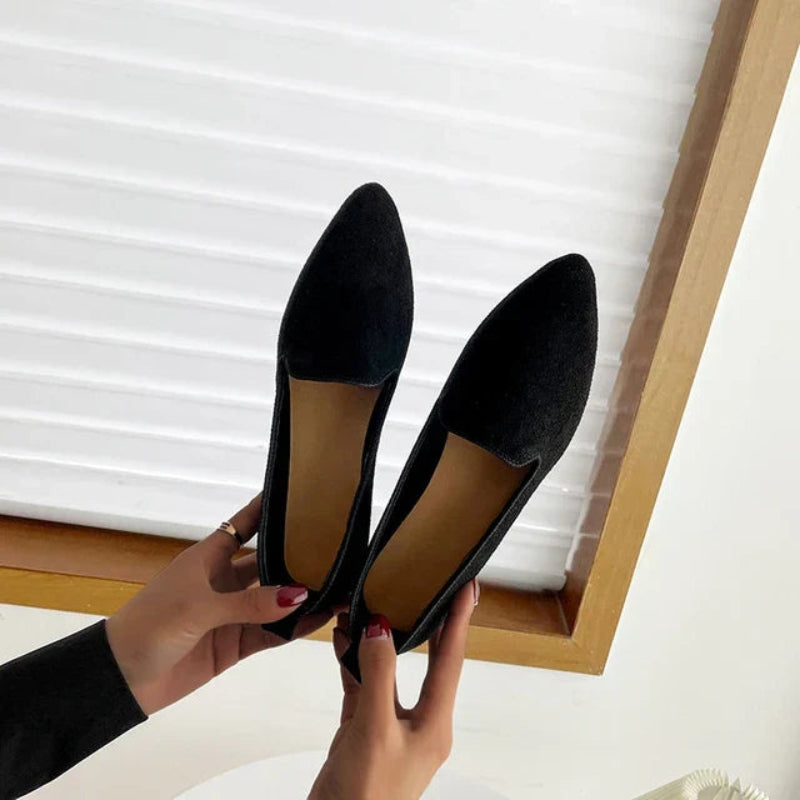 Lena - Scarpe slip-on slim con punta affusolata, vestibilità sicura e suola piatta