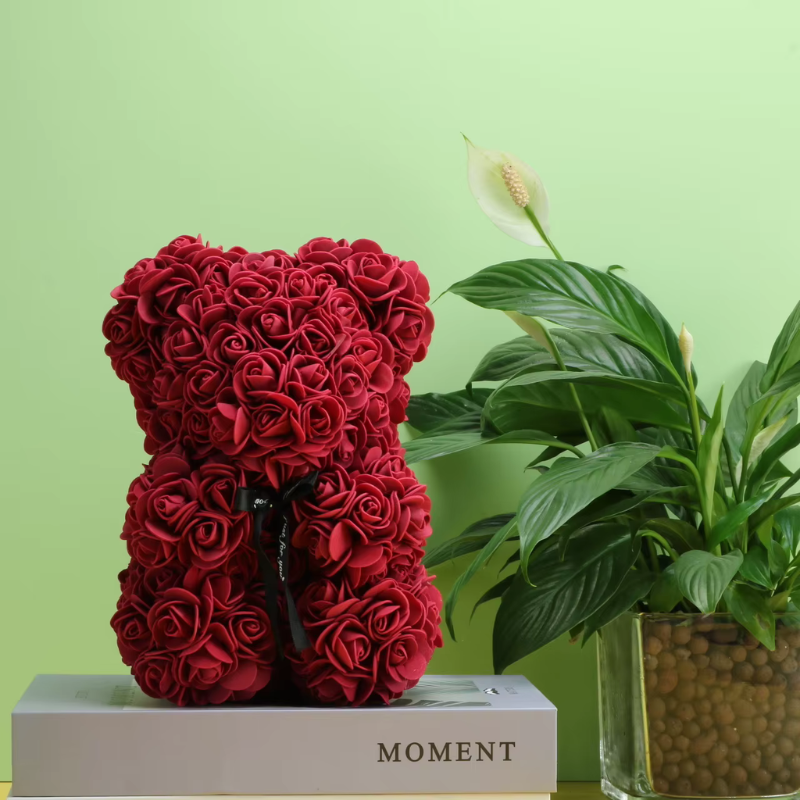 Regalo per la Festa della Mamma | Orsetto di Rose per Decorazione