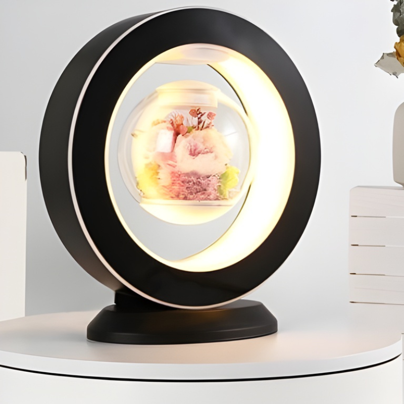 Regalo per la Festa della Mamma | Lampada da Scrivania USB con Fiore Fluttuante