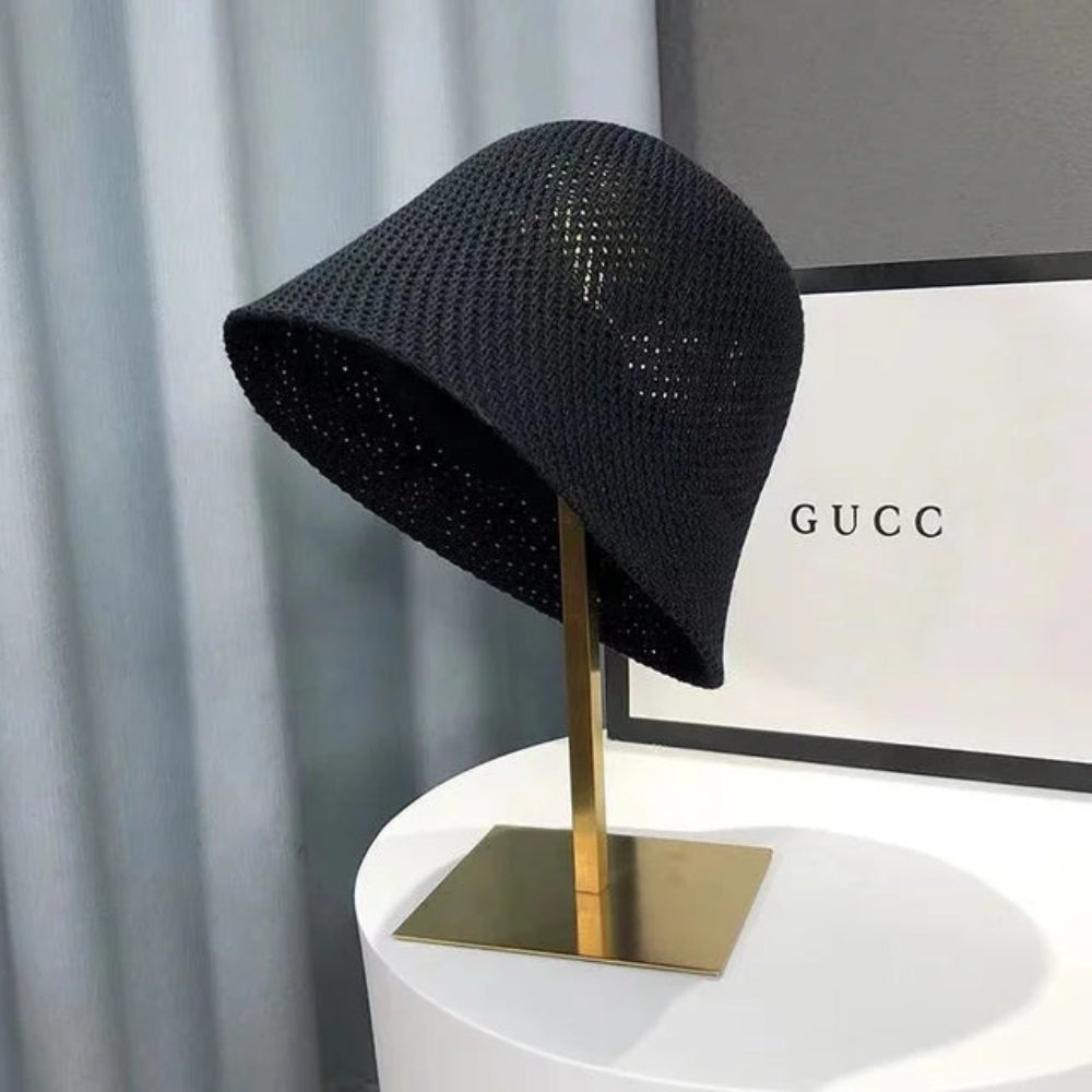 Maria - Elegante zonnehoed met brede rand en inpakbare stijl