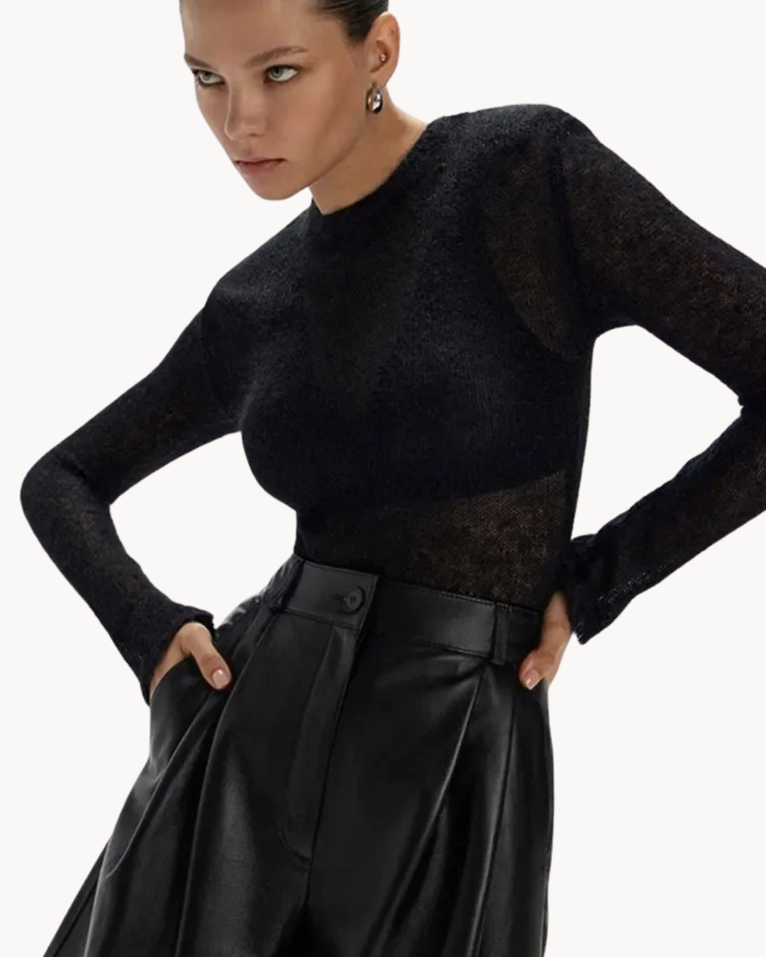 Sophia - Elegantní svetr s výstřihem do V a dlouhými rukávy