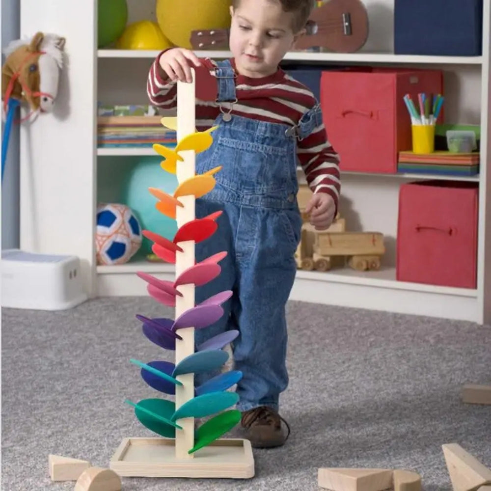 PlayBloom - Tęczowe drzewko z kulkami z kojącym dźwiękiem i interaktywnym wzorem kropli