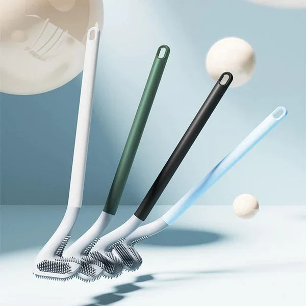 HygieneSwipe – Hajlékony WC-kefe lapos fejjel és falitartóval baktériummentes tisztításhoz