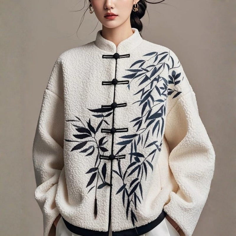 Helen - Long Sleeve Cardigan with Button Closure