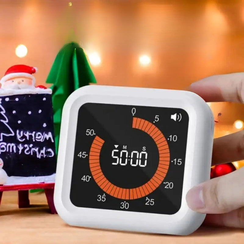 EcoTimer - Digitaal Timer met Verstelbaar Volume en Oplaadbaar Ontwerp