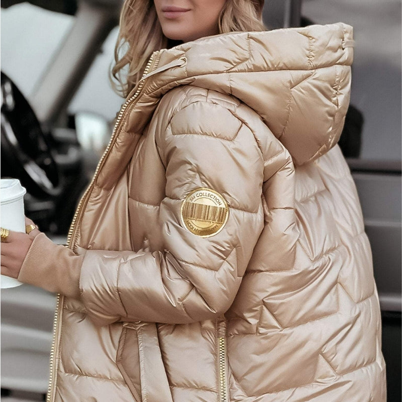Kimberly – Jachetă cu Mâneci Lungi, Glugă Reglabilă și Buzunare