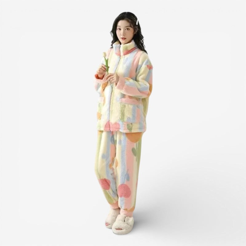 Halen - Set două piese cu jachetă cu mânecă lungă și pantaloni cu picior larg