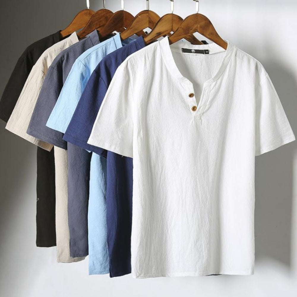 Bruce – Elegant short-sleeve button-up shirt with comfortable fit