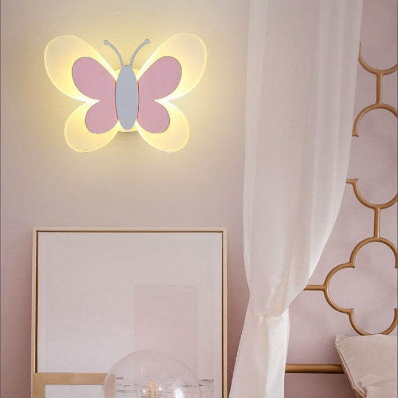 Flyora - Applique murale LED papillon avec boîtier en aluminium et design décoratif en forme d'ailes