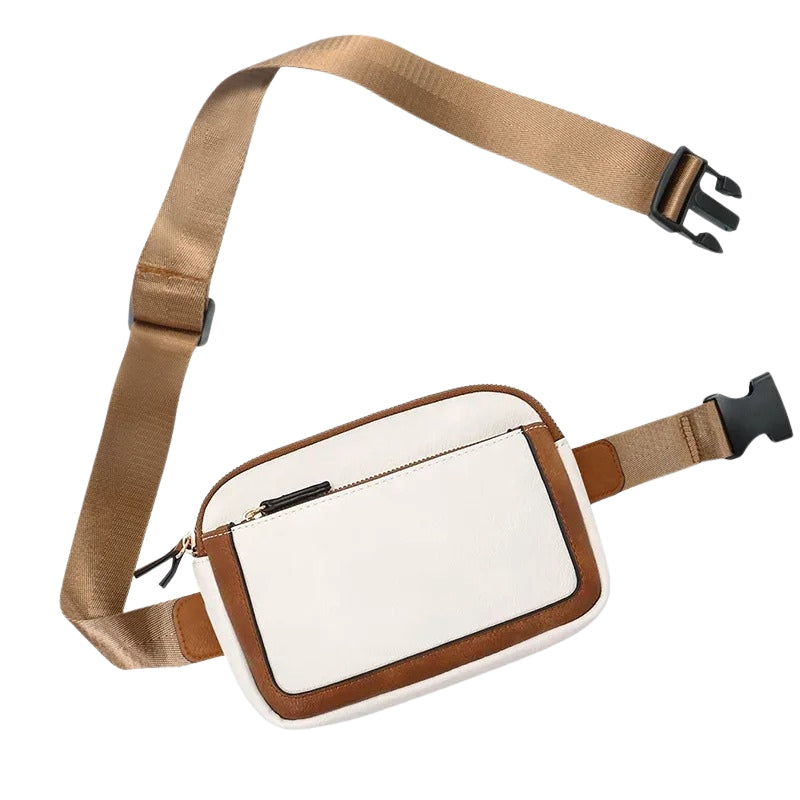 Charlotte - Lehká crossbody taška s několika kapsami na zip a nastavitelnými popruhy
