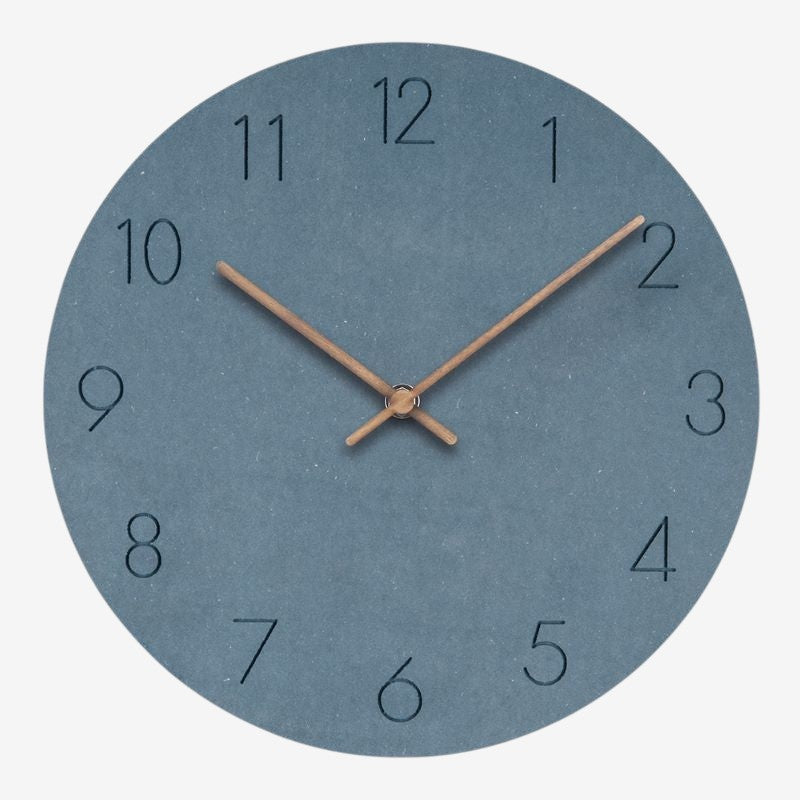 TimeAura – Horloge murale ronde avec affichage numérique et fonctionnement sur piles