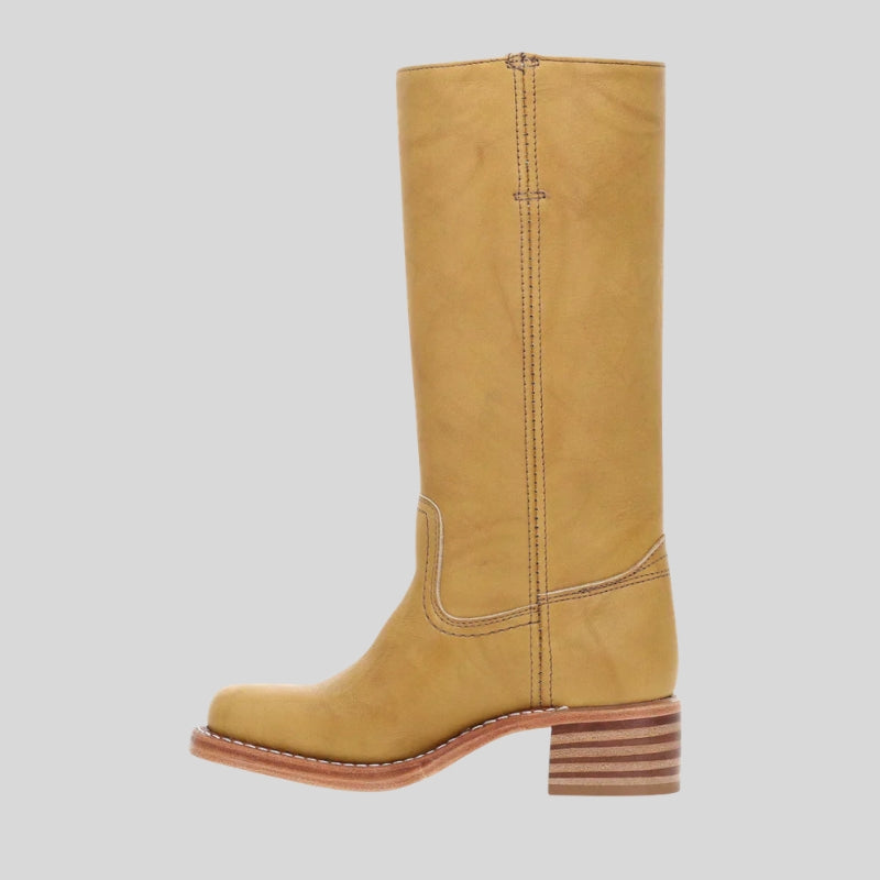 Bottes montantes pour femmes à bout rond avec semelle antidérapante