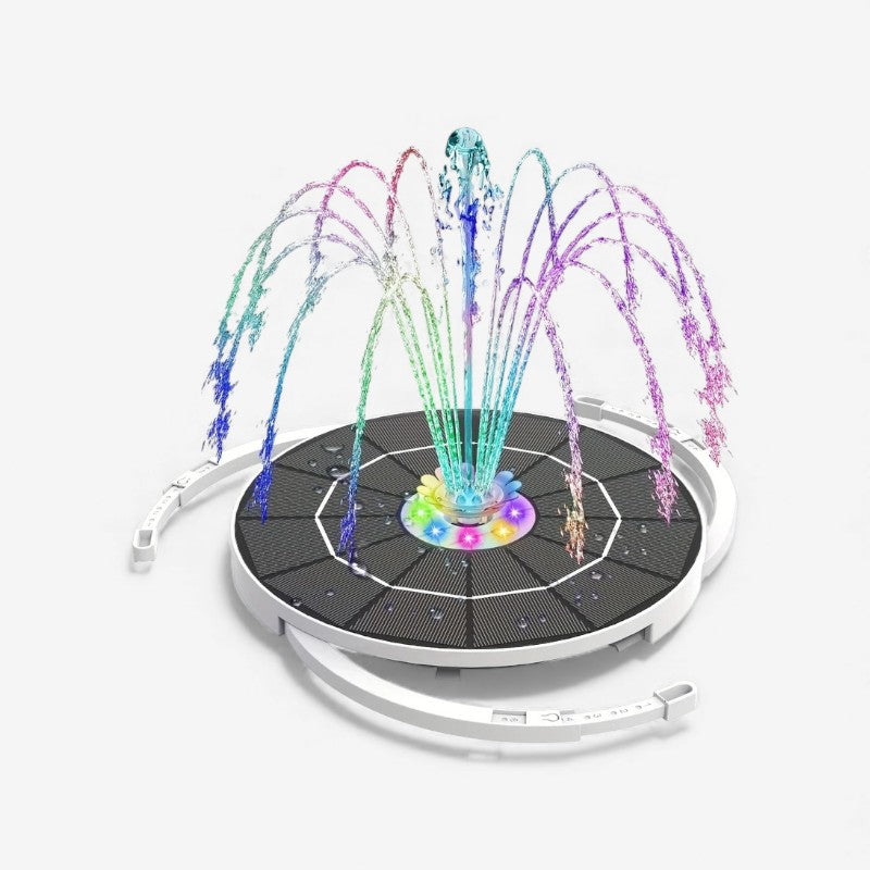 AquaGlow – Fontana d’Acqua con Forma Rotonda e Design Solare