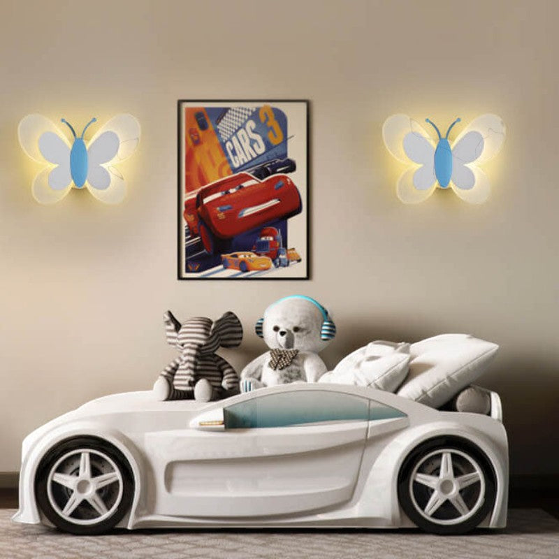 Flyora - Applique murale LED papillon avec boîtier en aluminium et design décoratif en forme d'ailes