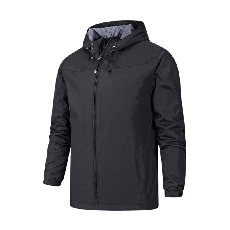 Ryan - Waterproof Jacket with Adjustable Hood and Zipper Closure