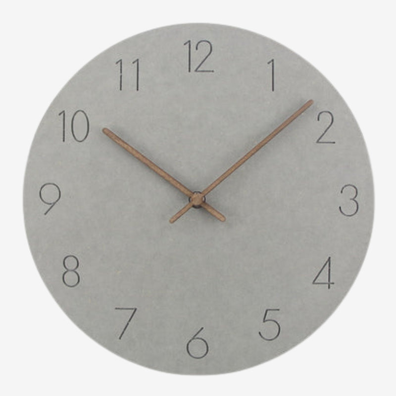 TimeAura – Horloge murale ronde avec affichage numérique et fonctionnement sur piles