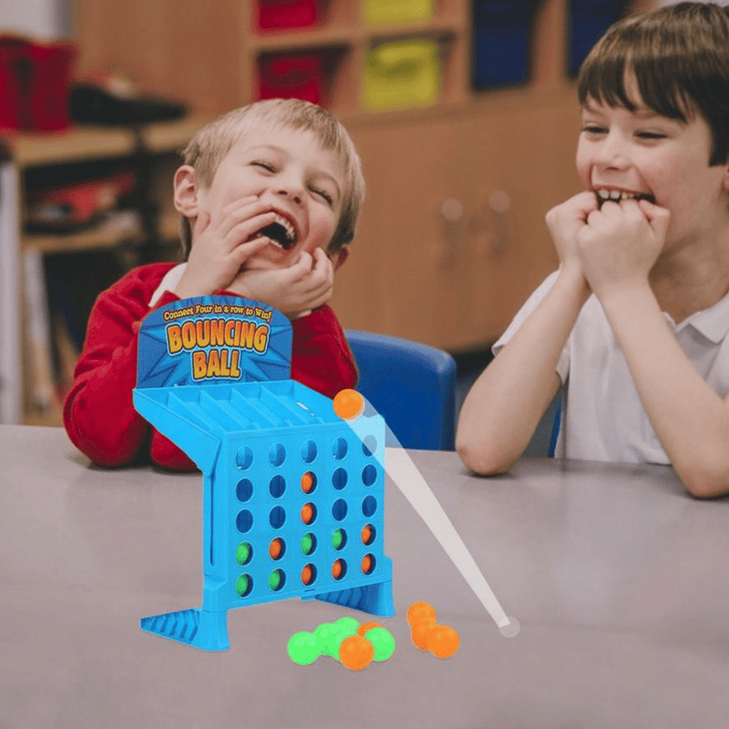 BounceGrid – Gioco di lancio e rimbalzo della palla con scanalature verticali e base di lancio