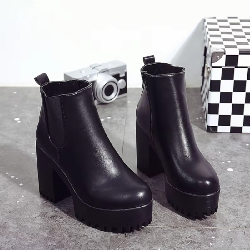 Women's Block Heel Ankle Boots