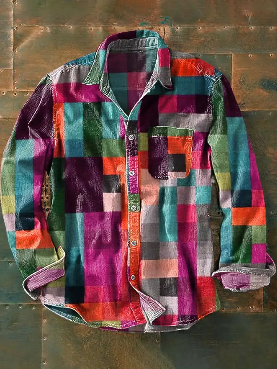 Bruce - Chemise élégante à manches longues avec fermeture à boutons