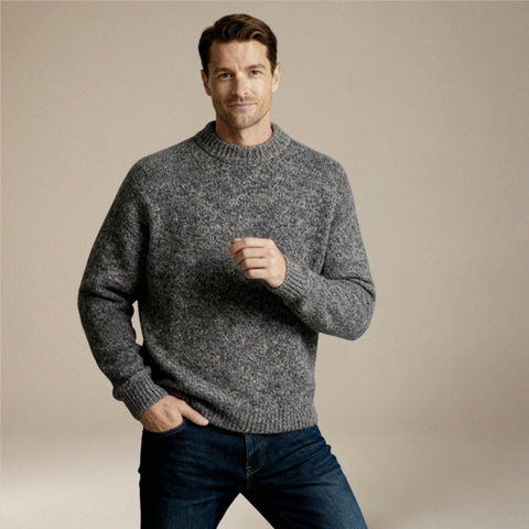 Archie – Slim Fit Long Sleeve Sweater With Round Neck