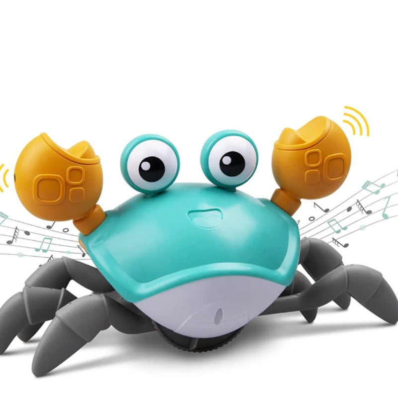 CrawlMate – Gioco da passeggio interattivo con granchio con sistema luce e suono