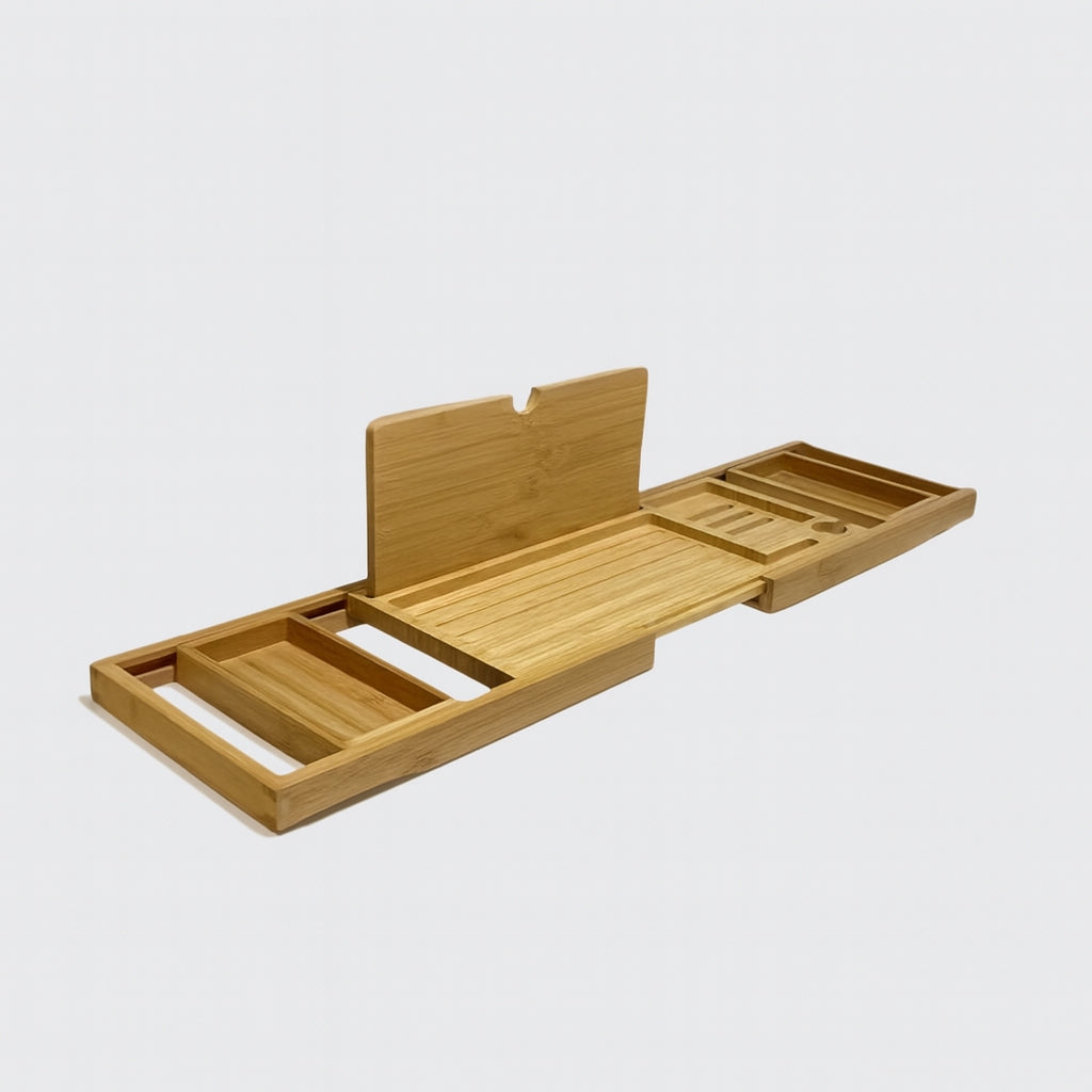 TubMate – Bath Tray with Adjustable Compartments