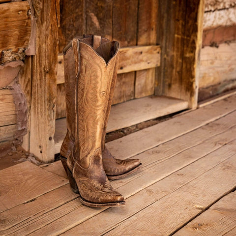 Sienna – Stivali da cowboy al ginocchio con tacco largo e punta appuntita