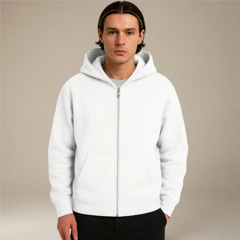 Alfie – Long Sleeve Hoodie With Zipper And Pockets
