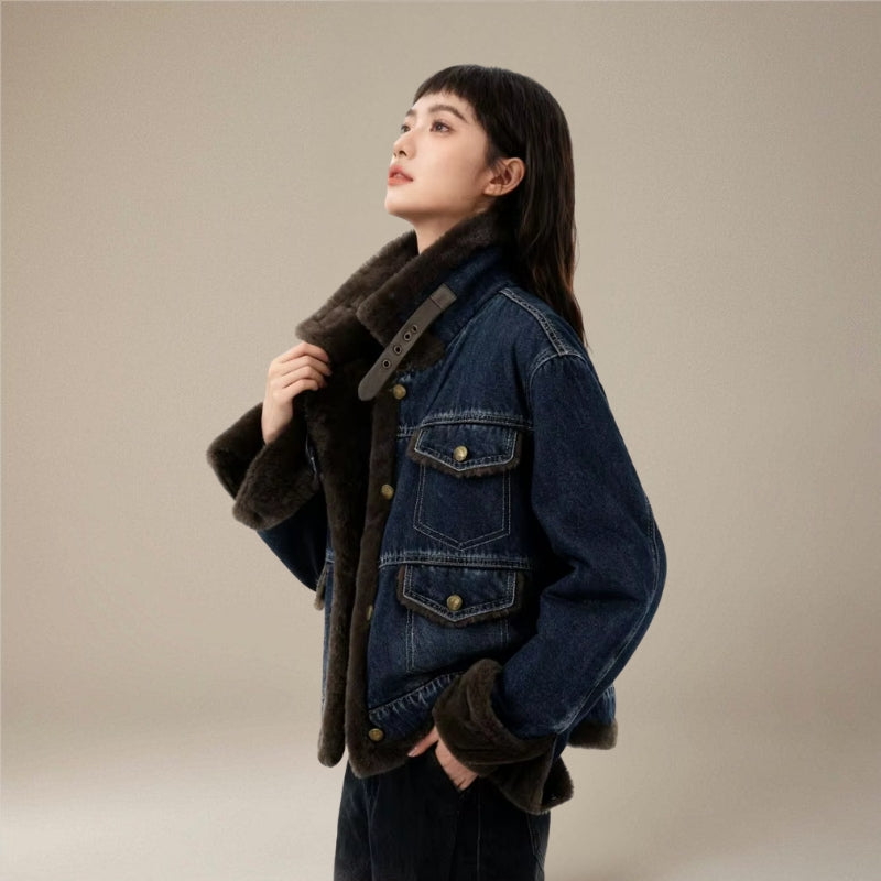 Grace – Long sleeve jacket with multiple pockets and fleece collar