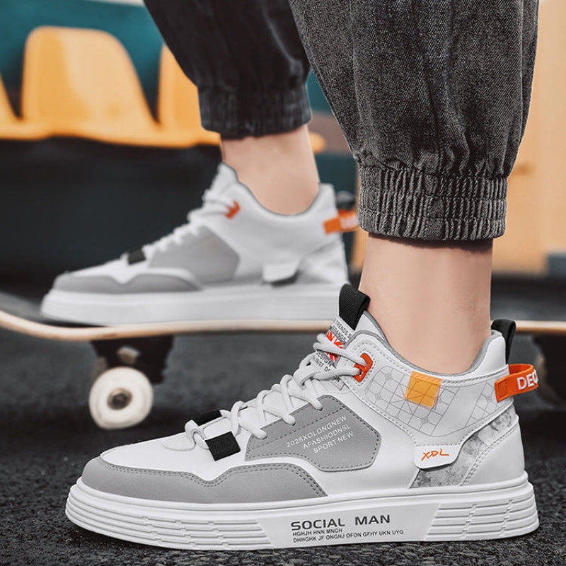Noah – Sneakersy z płaską podeszwą, okrągłym noskiem i sznurowaniem