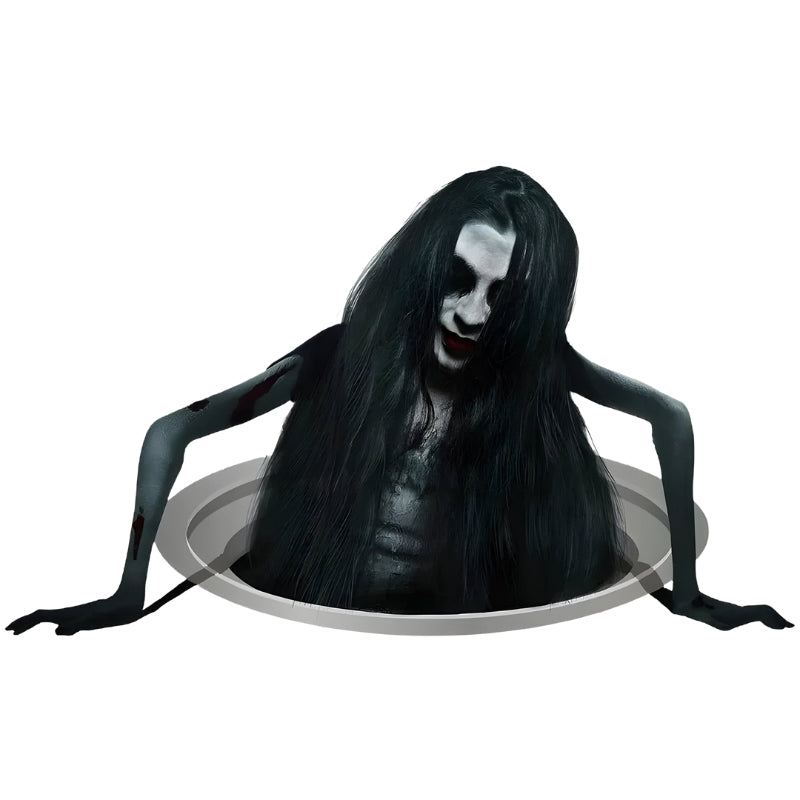 GhostGlam - Décalcomanies 3D cheveux fantômes pour sols et fenêtres