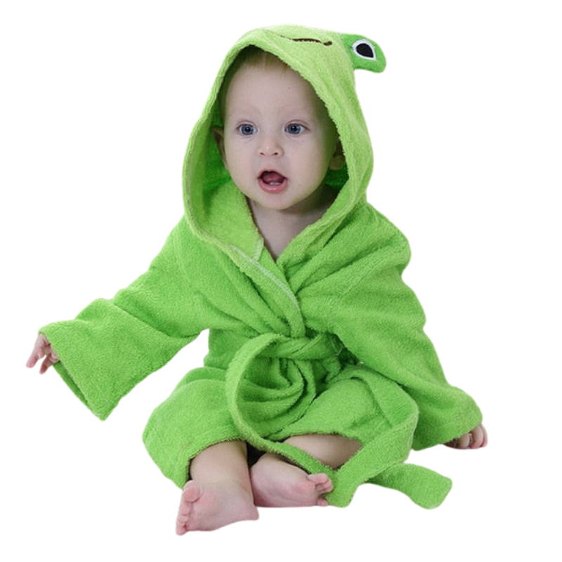 CuddleCub – Badcape met Dierenmotief voor Baby’s en Peuters