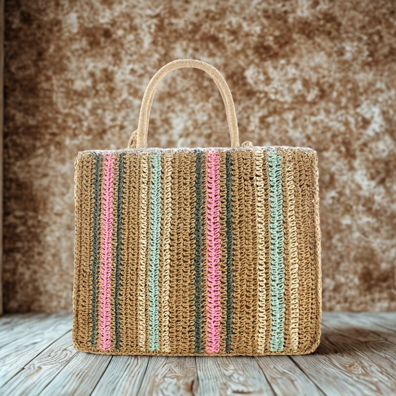Nicole – Borsa tote con chiusura con zip e manici