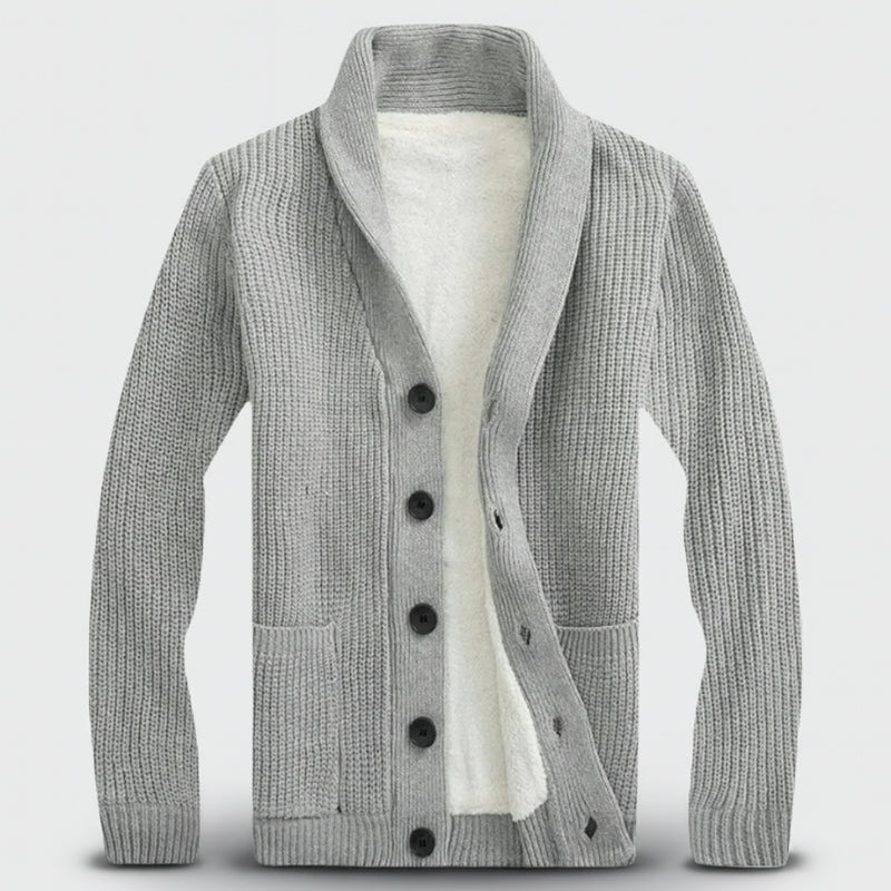 Aiden - Classic Cardigan with Long Sleeves and Front Buttons