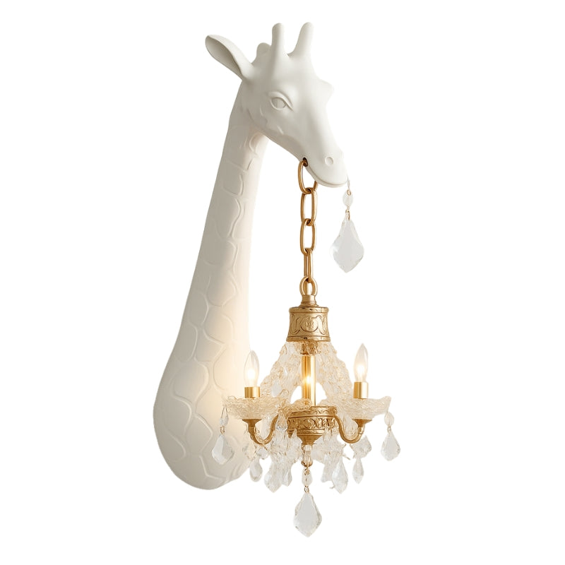 GlowNeck – Girafvormige wandlamp met zacht sfeerlicht en speels sculpturaal design
