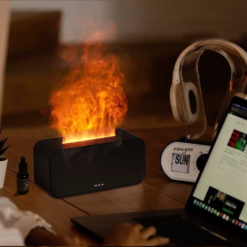MistEmber - Mini difusor de aromas con efecto de llama e iluminación LED
